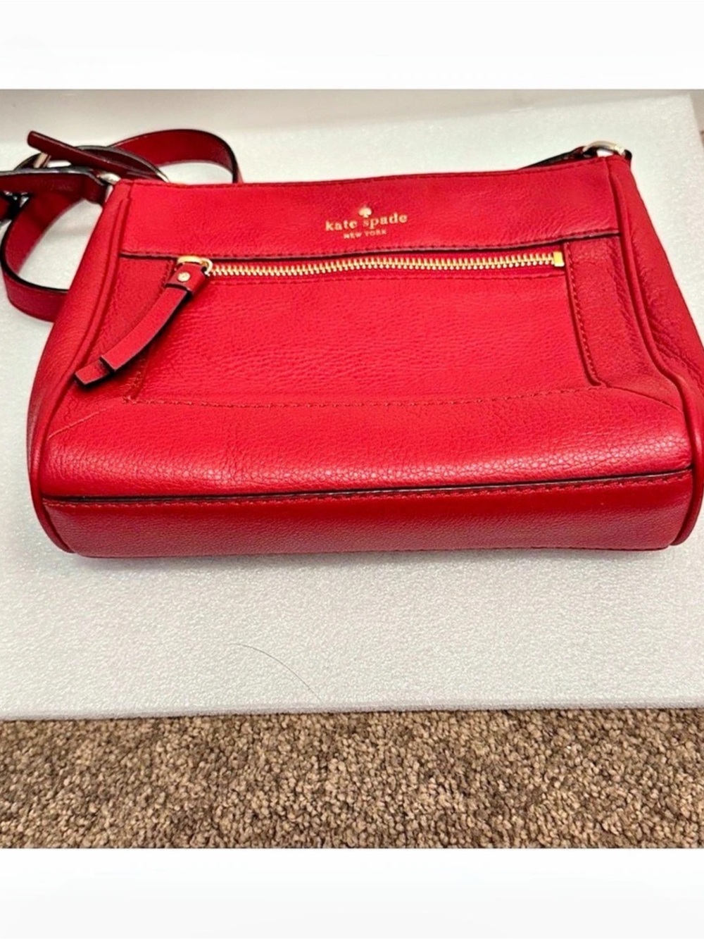 Kate Spade Red Leather Crossbody